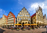 Das Herzstück der Münsteraner Altstadt bildet der Prinzipialmarkt.