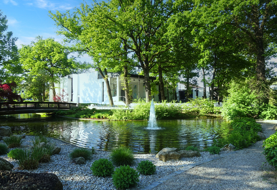 Besuchen Sie den wunderschönen Kurpark in Bad Füssing.