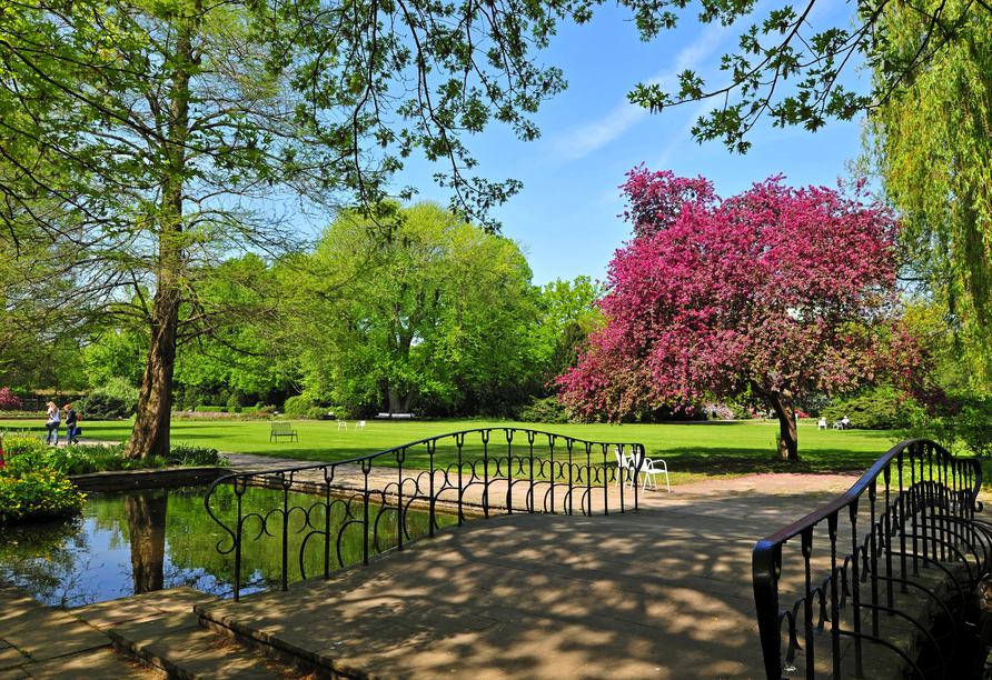 Im Stadtpark von Hannover kehren Sie für gemütliche Momente ein.