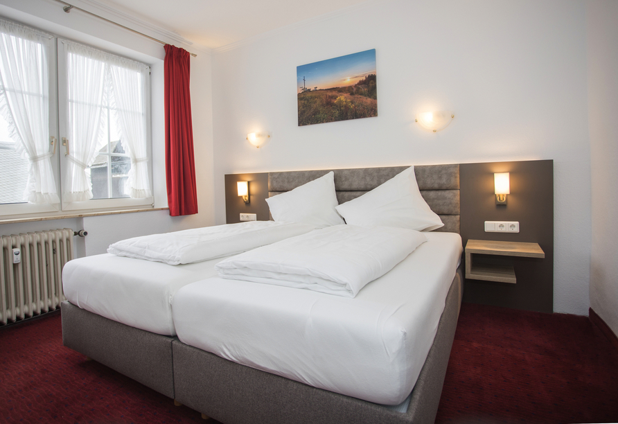 Beispiel eines Doppelzimmers im Lodge Hotel Winterberg