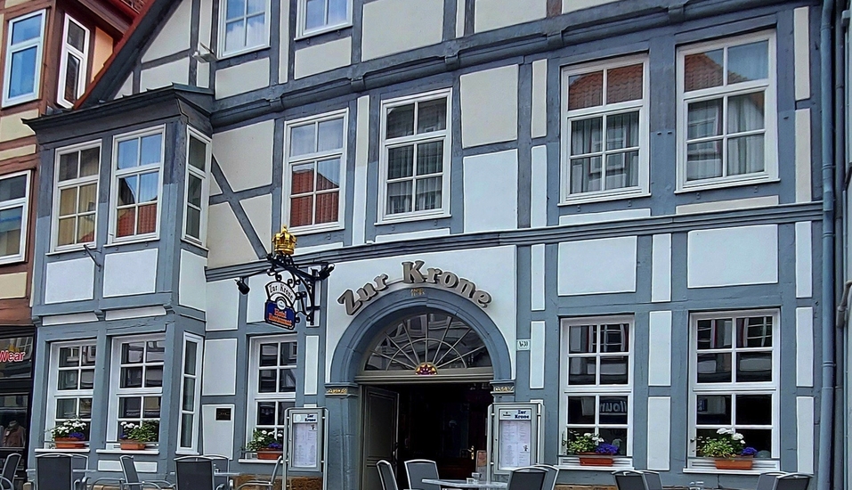 Außenansicht des Hotels zur Krone