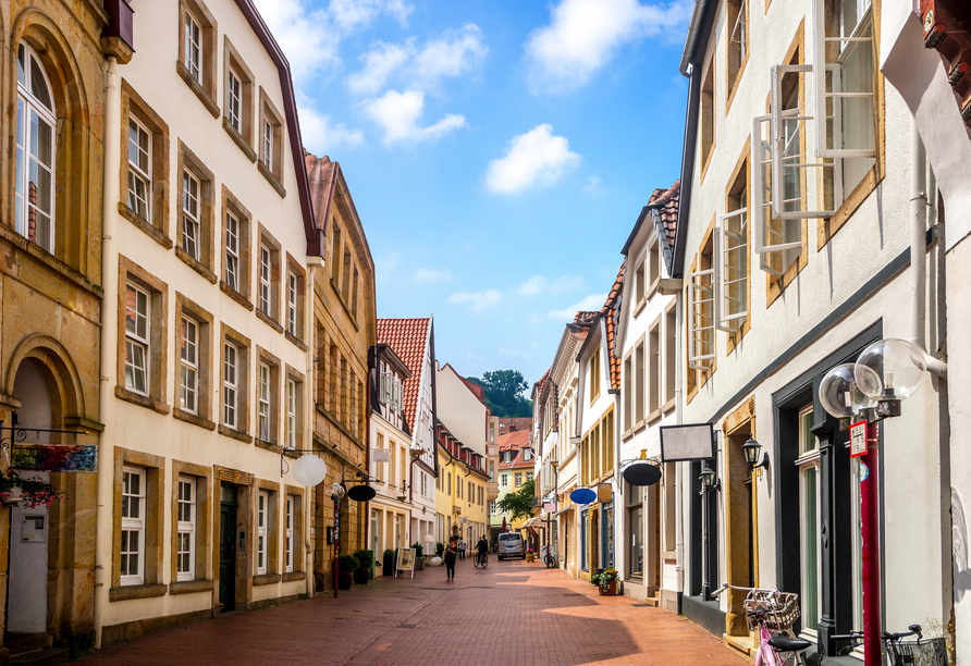 Die schöne Altstadt von Osnabrück erwartet Sie.