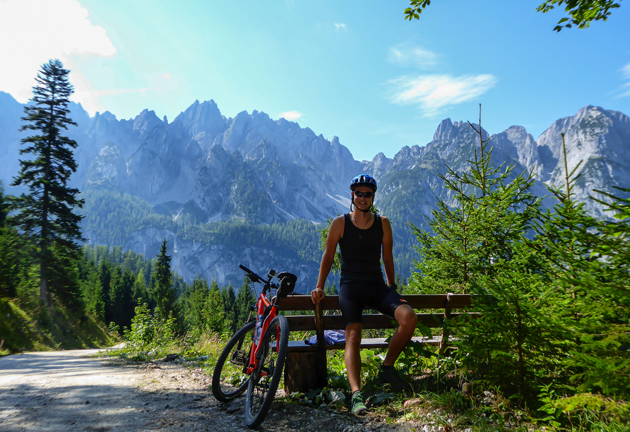 Auch für Mountainbiker ist die Region hervorragend geeignet.