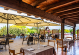 Die Panorama-Terrasse des Active Hotels Paradiso & Golf