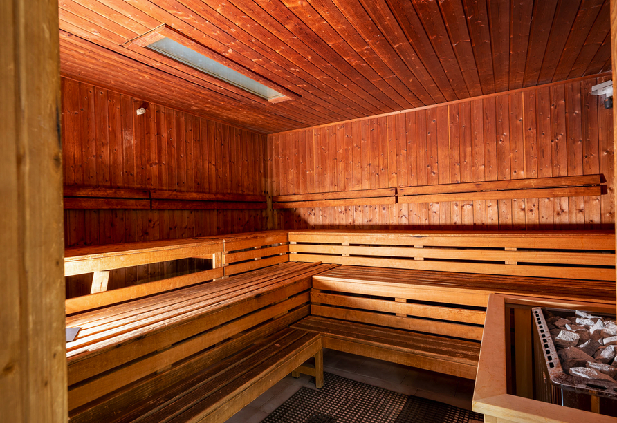 Die finnische Sauna des Active Hotels Paradiso & Golf