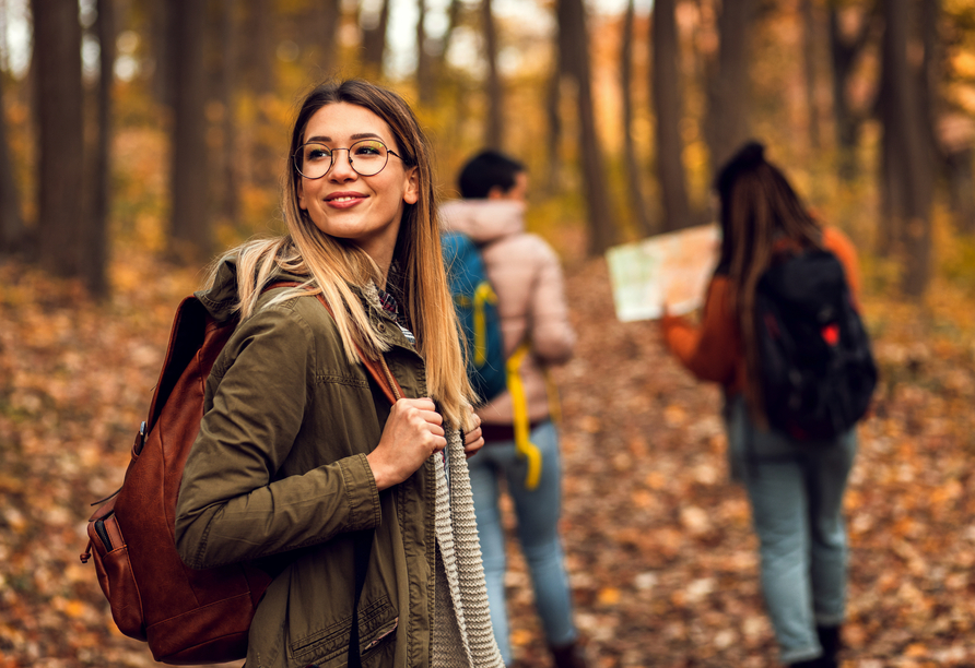 Im Herbst ist es in den bunten Wäldern ganz besonders schön.