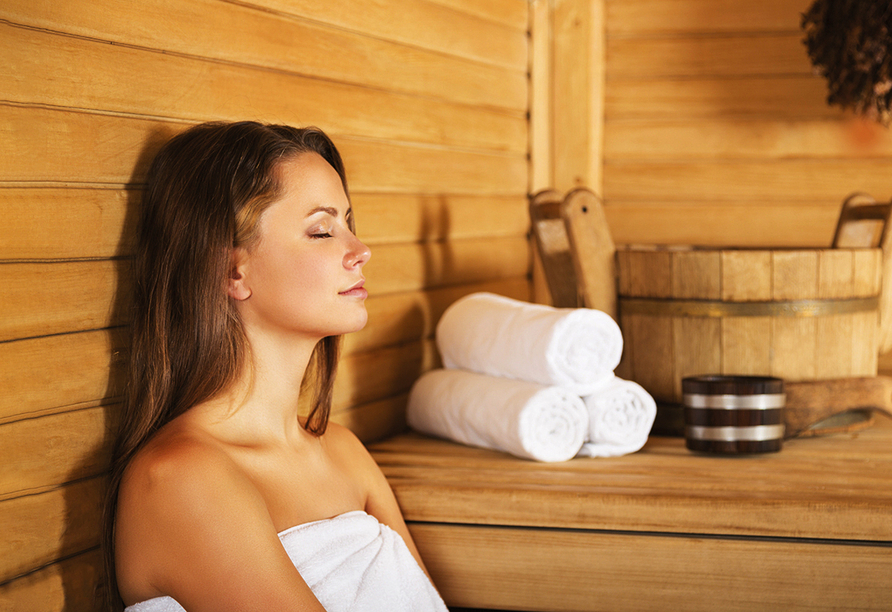 ... oder gönnen Sie sich eine Auszeit in der Sauna des Hotels Das Gastein.