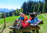 Gehen Sie mit der ganzen Familie wandern.