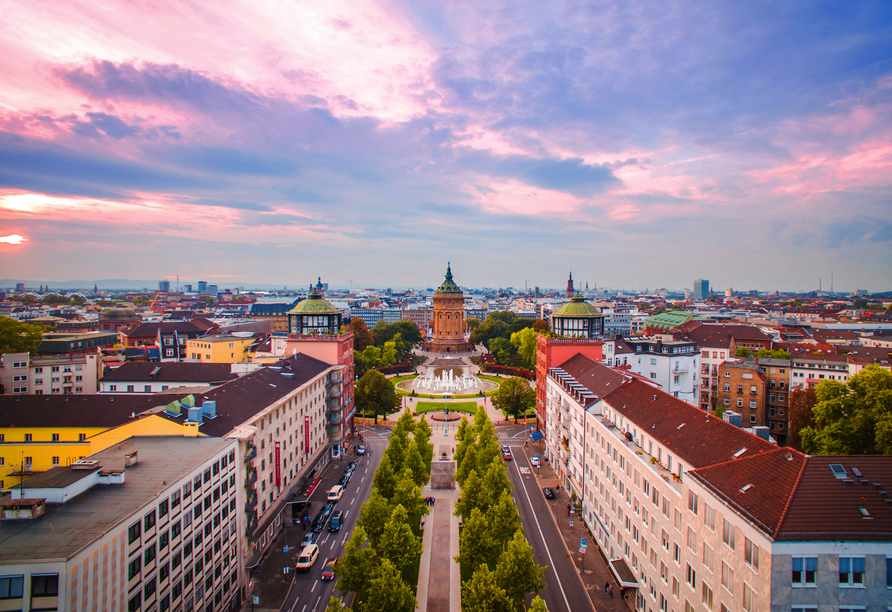 Machen Sie einen Abstecher nach Mannheim.