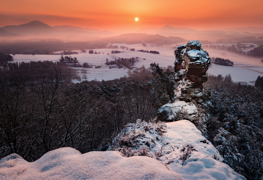 Wintermorgen an den Geiersteinen