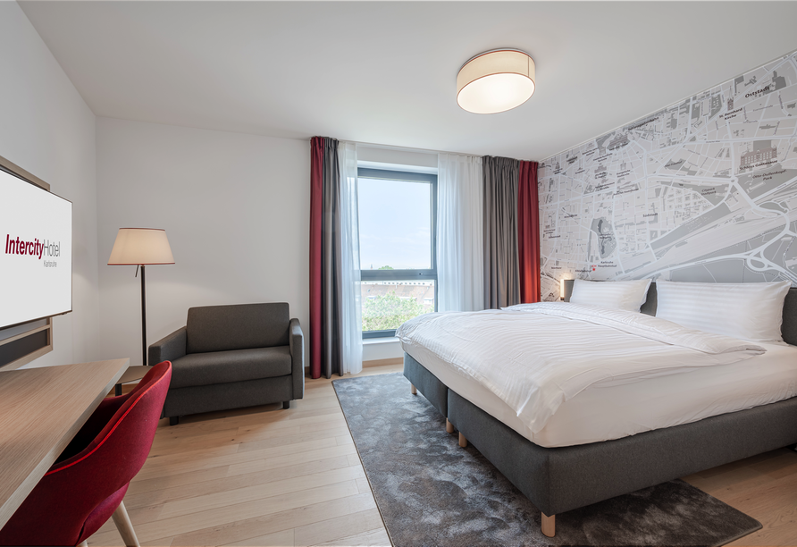 Beispiel eines Doppelzimmers Superior im IntercityHotel Karlsruhe