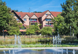 Außenansicht auf das Hotel am Kurpark in Bad Hersfeld