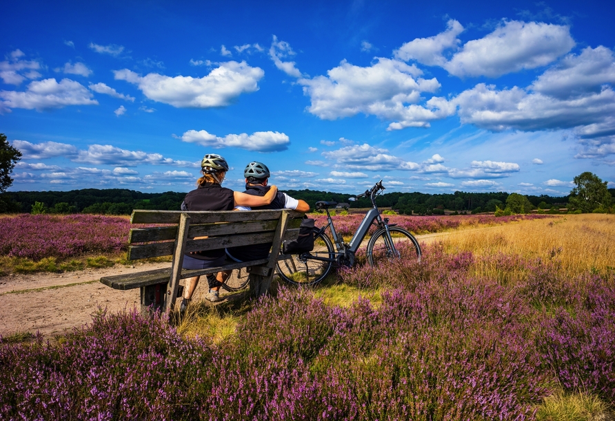 Die Lüneburger Heide ist ideal geeignet für einen Aktivurlaub.