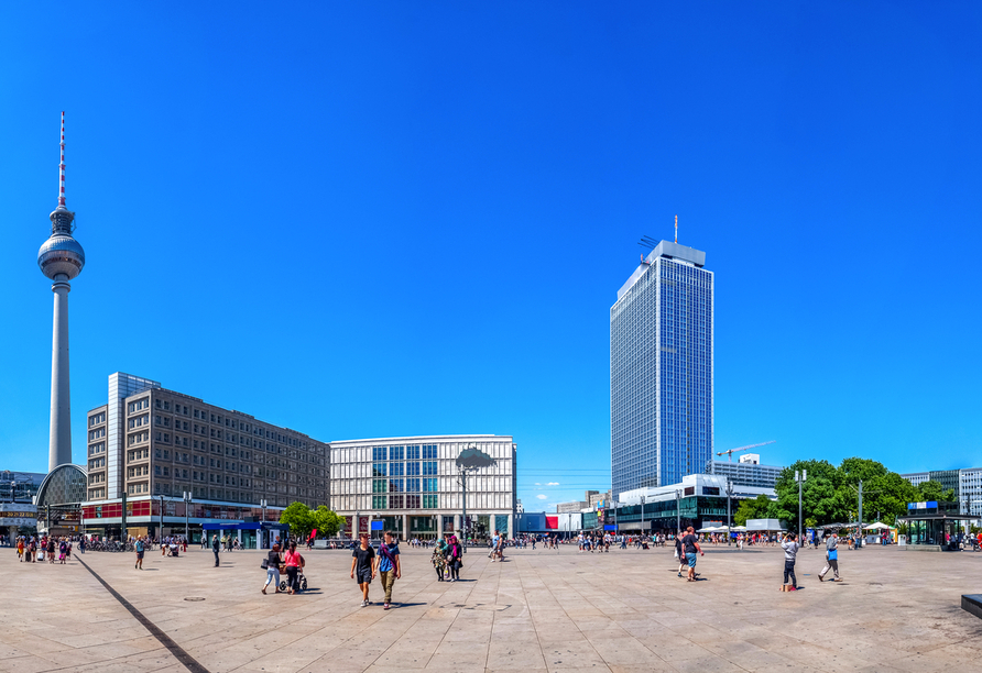 Der Alexanderplatz in Berlin