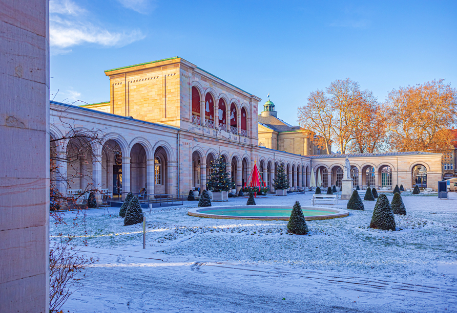 Freuen Sie sich auf Bad Kissingen im Winter.