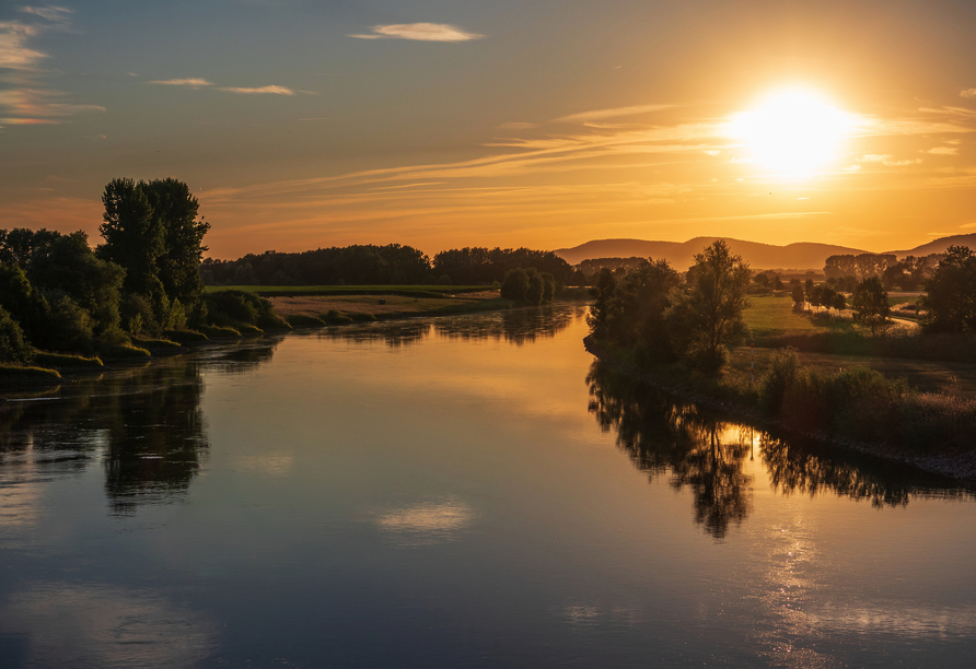 Sonnenuntergänge an der Weser