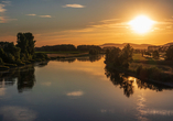 Sonnenuntergänge an der Weser