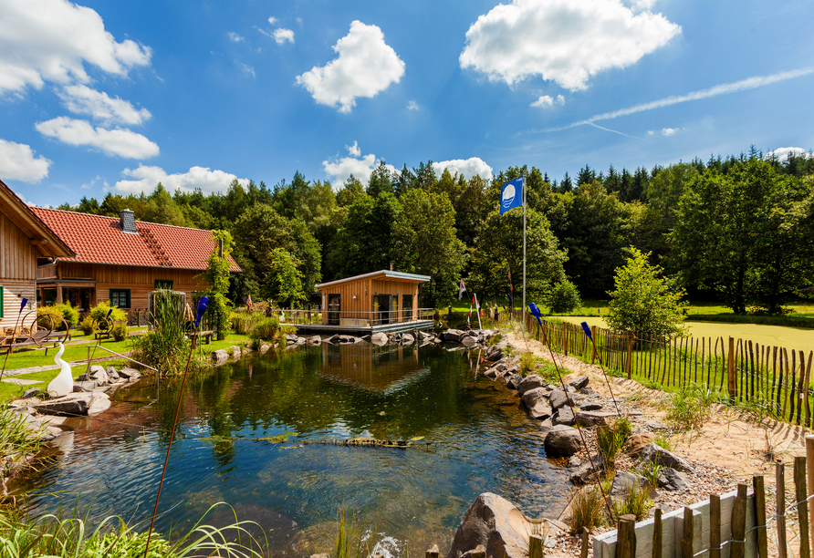 Naturteich vom Hotel Landgasthof Hessenmühle