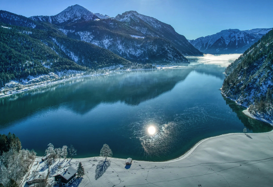 Auch im Winter ist die Region rund um den Achensee wunderschön.