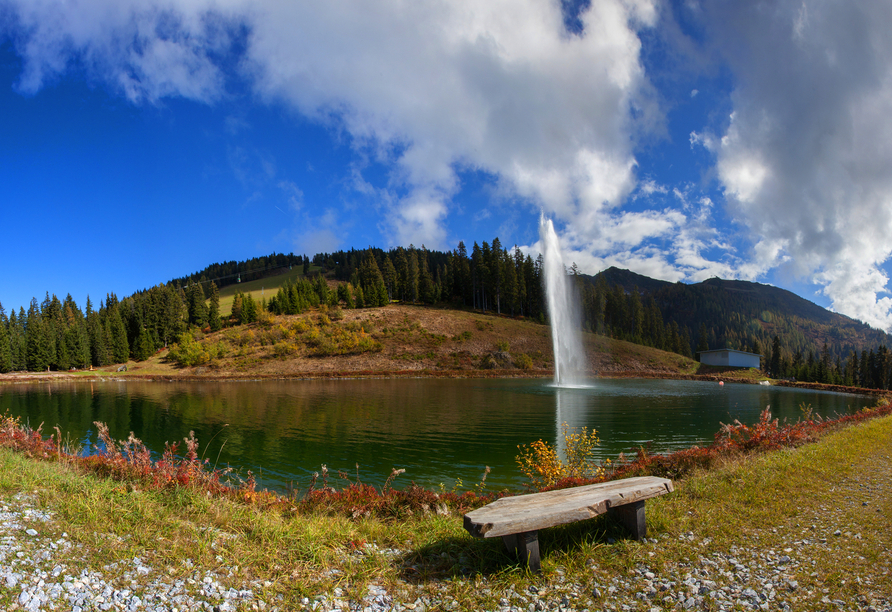 Purer Sonnenschein am Rupertisee in Wagrain