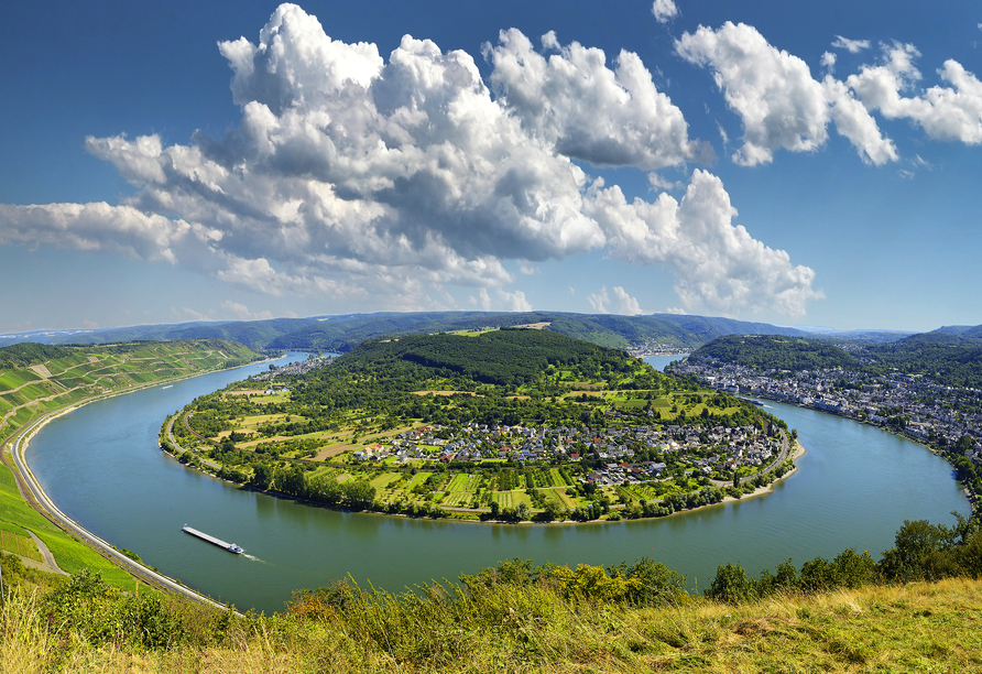 Die berühmte Rheinschleife bei Boppard