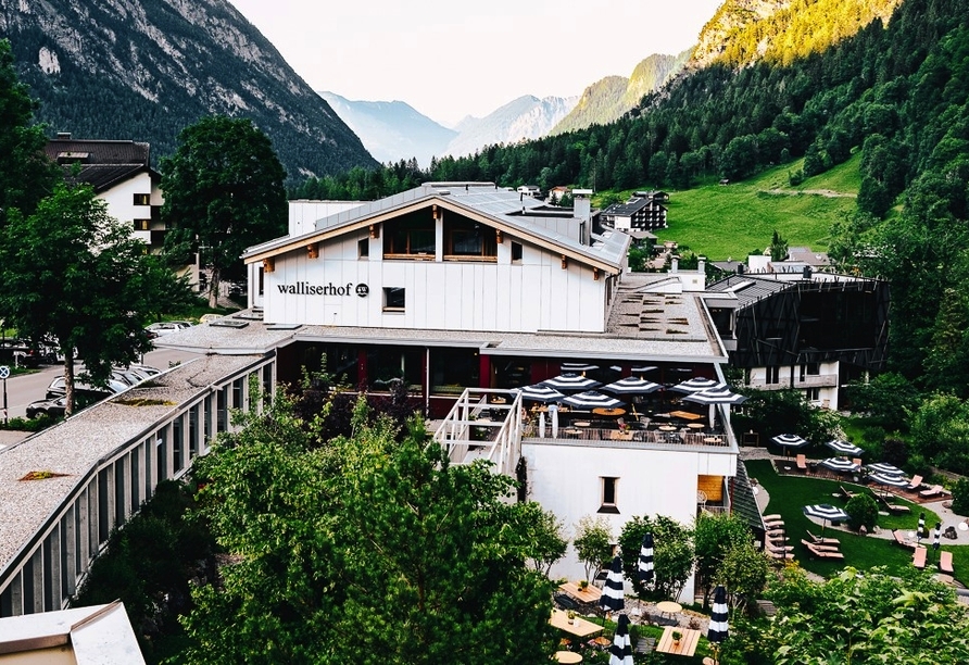 Außenansicht des Hotels Walliserhof