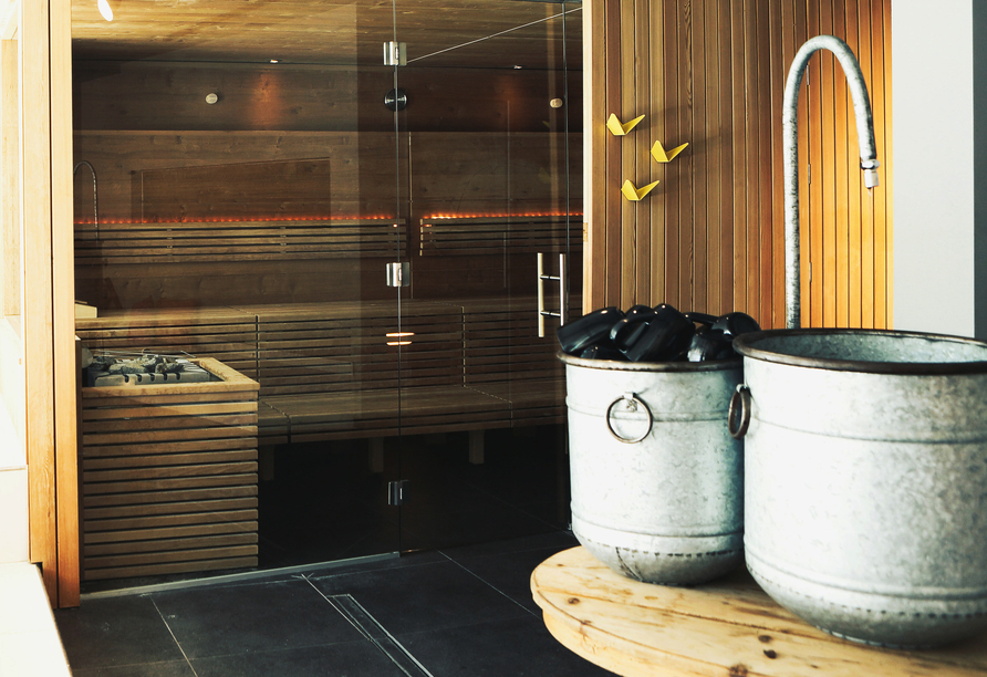 Die Sauna des Hotels Walliserhof