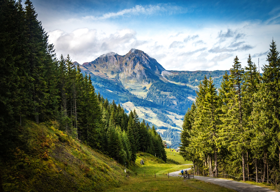 Genießen Sie die herrliche Aussicht auf das Fulseck in Dorfgastein.