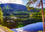 Freuen Sie sich auf Bayerisch Eisenstein und seine schöne Umgebung mit dem malerischen Großen Arbersee. 