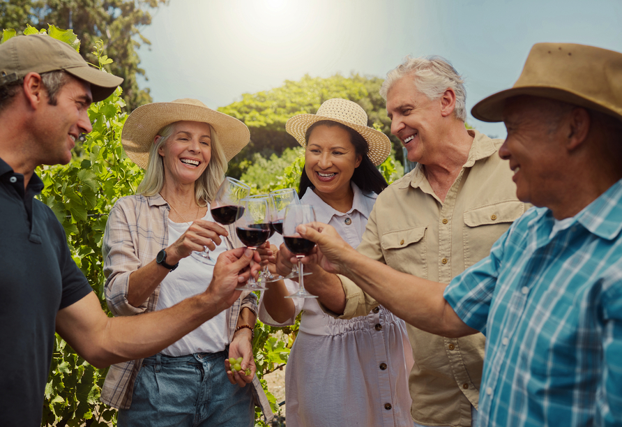 Neustadt und seine neun Weindörfer sind das zweitgrößte Weinanbaugebiet in Deutschland. Genießen Sie bei einer Weinprobe leckere Weine der Region.