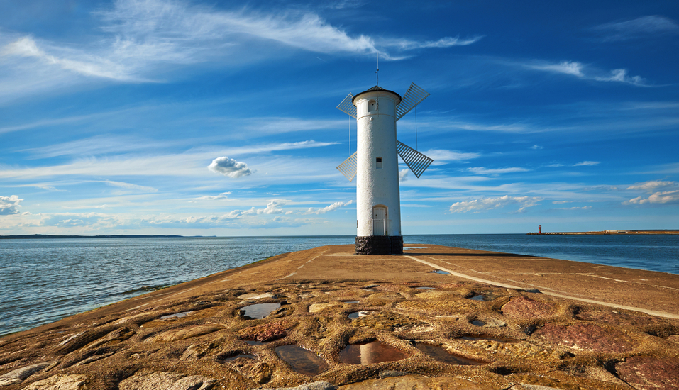 Bekannter Leuchtturm von Swinemünde