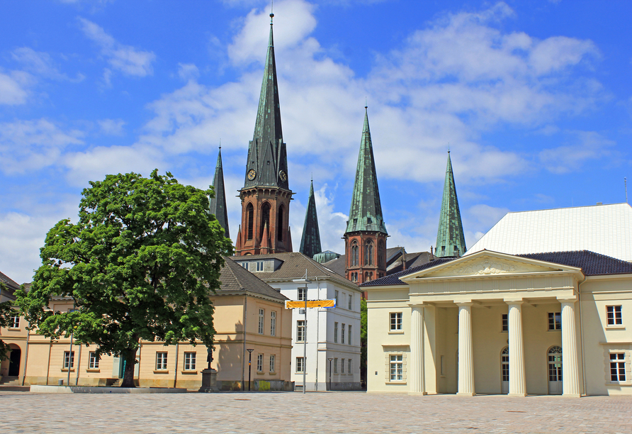 Schlosswache auf dem Schlossplatz in Oldenburg