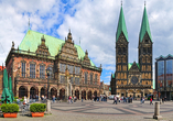 Historisch wird es auf dem Bremer Marktplatz.