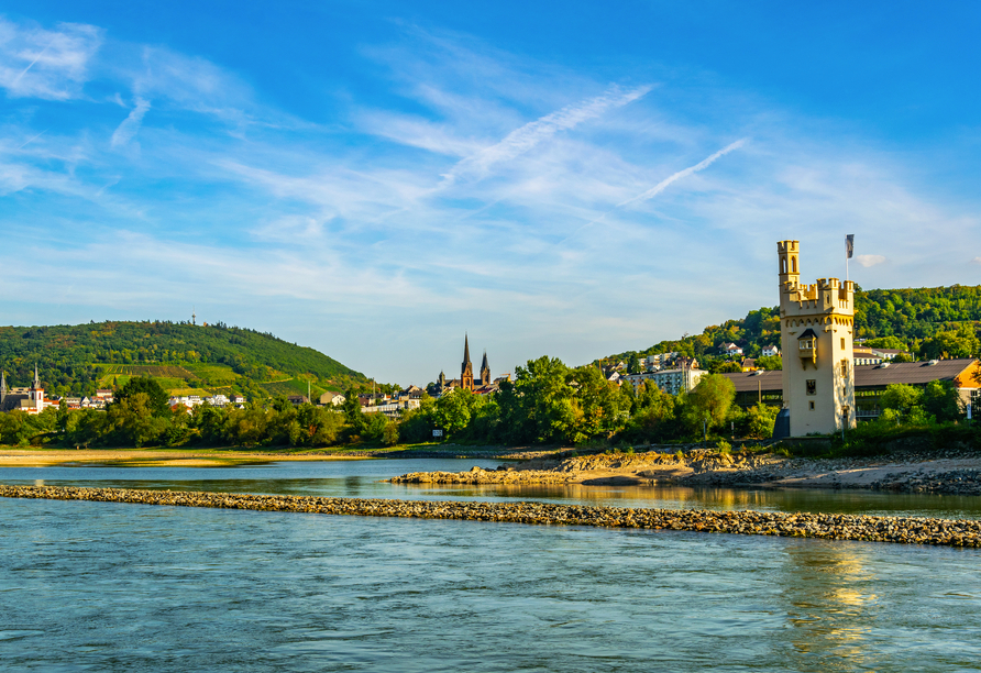 Der Mäuseturm in Bingen ist das bekannteste Wahrzeichen der Stadt.