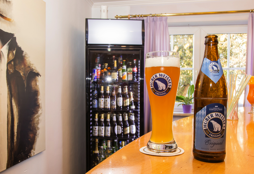 Das Huber Weissbier wird in Freising, ganz in der Nähe Ihres Urlaubsortes, gebraut.