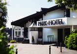 Außenansicht des Parkhotel Nümbrecht