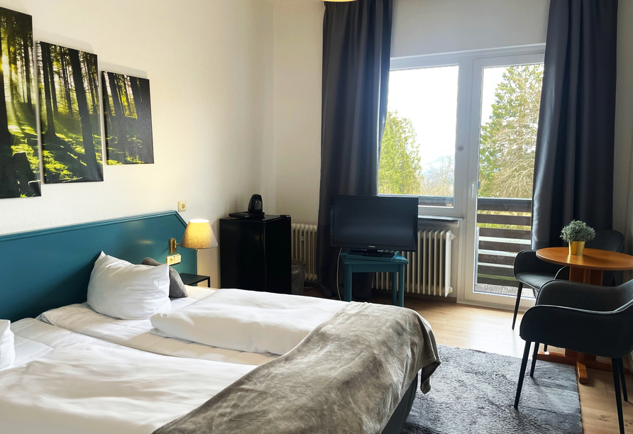 Beispiel für ein Doppelzimmer Balkon