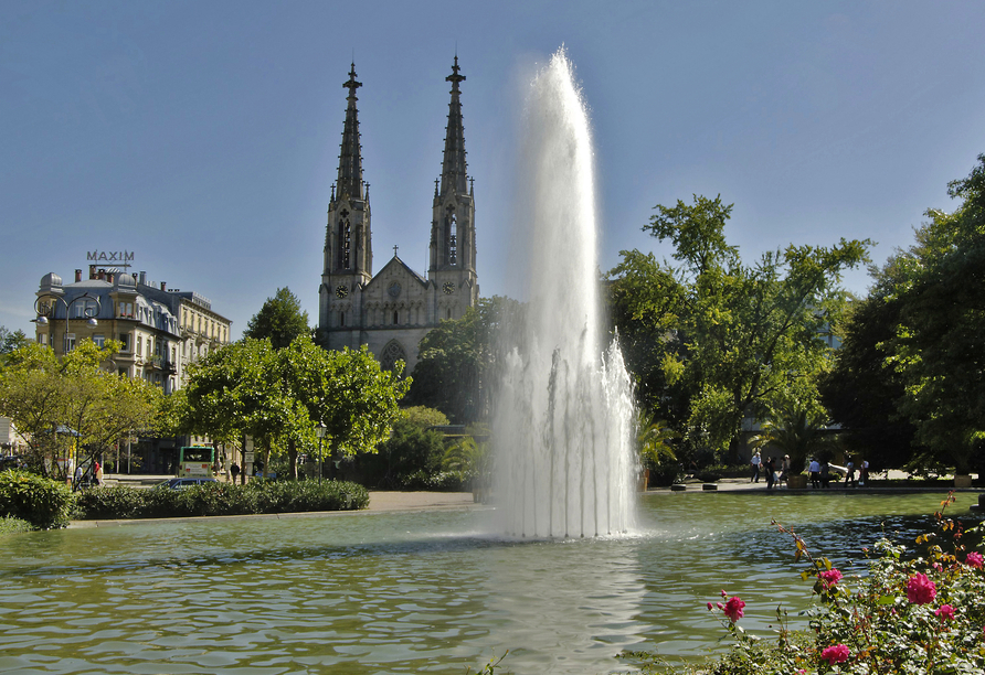 Der Augustaplatz in Baden-Baden ist ein beliebtes Ausflugsziel.