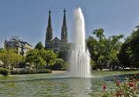 Der Augustaplatz in Baden-Baden ist ein beliebtes Ausflugsziel.