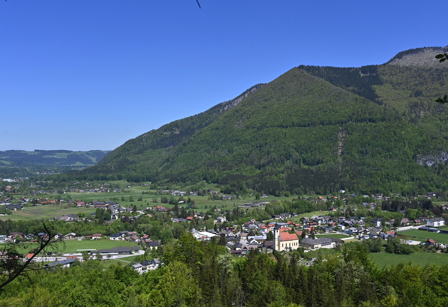 Blick über Grünau im Almtal