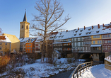 Statten Sie in Erfurt auch der schönen Krämerbrücke einen Besuch ab.