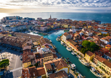 Die historische Stadt Grado an der Adriaküste begrüßt Sie am Ziel Ihrer Radreise mit beeindruckenden Bauten und einem schönen Hafenviertel.