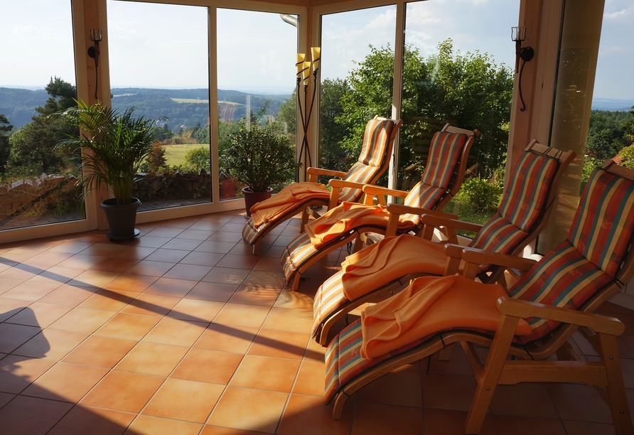 Der Wintergarten vom Hotel Augustusberg