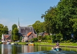 Am Fluss Utrechtse Vecht entlang führt Ihre Route, vorbei an malerischen Kulissen und inmitten der Natur.