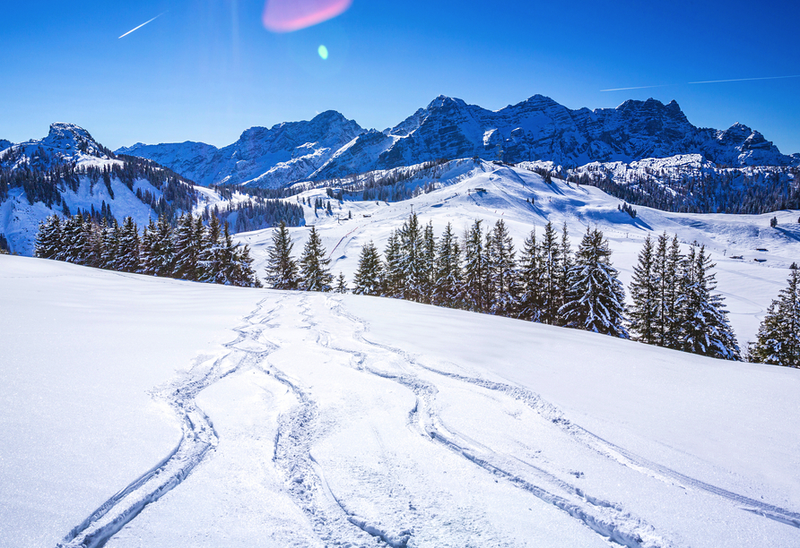 Hinterlassen auch Sie schon bald frische Spuren im Pulverschnee!