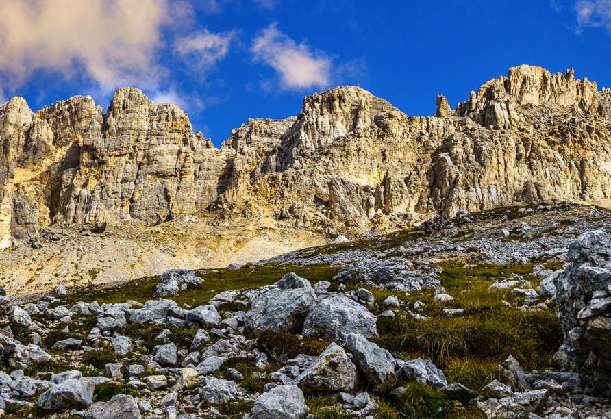 Lernen Sie die Gebirgsregion Rosengarten-Latemar kennen und lieben.