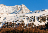 Das Skigebiet Furtschellas erwartet Sie unweit Ihres Hotels mit bestens präparierten Pisten.