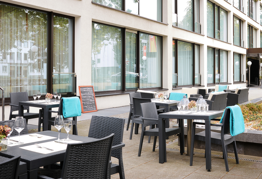 Terrasse des Living Hotels Kanzler in Bonn