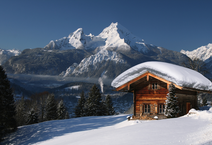 Auch im Winter verzaubert das Berchtesgadener Land jeden Urlauber.