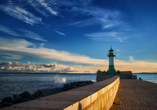 Diesen Leuchtturm finden Sie in Sassnitz.